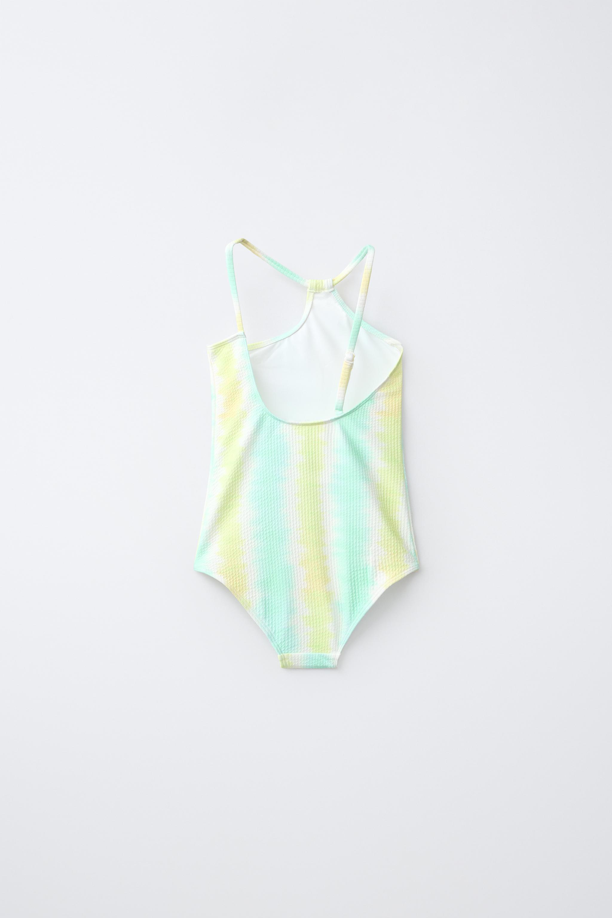 6-14/ YEARS TIE DYE STRIPED SWIMSUIT